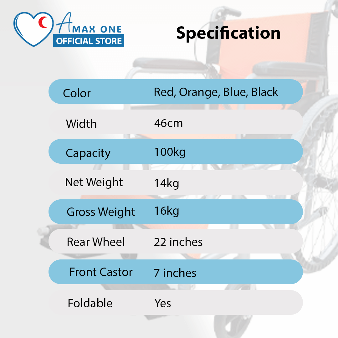 ultralight-wheelchair-big-wheel-specification-table